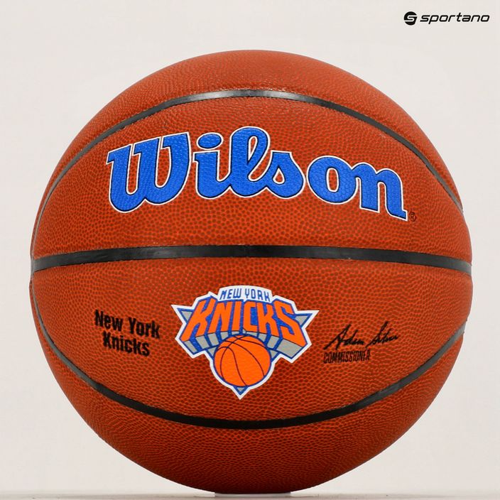 Wilson NBA Team Alliance New York Knicks basketbalová hnedá WTB3100XBNYK veľkosť 7 6