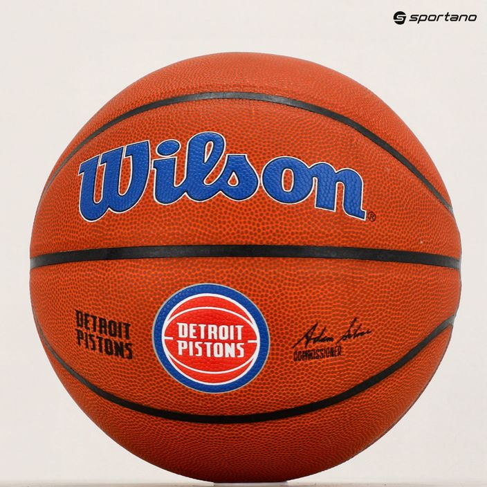 Wilson NBA Team Alliance Detroit Pistons hnedá basketbalová lopta WTB3100XBDET veľkosť 7 6