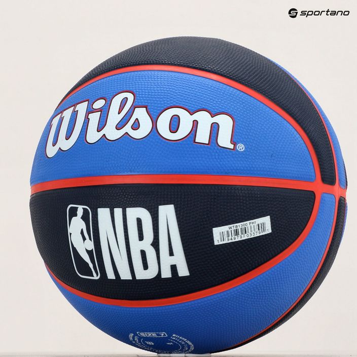 Wilson NBA Team Tribute Philadelphia 76ers basketball blue WTB1300XBPHI veľkosť 7 7