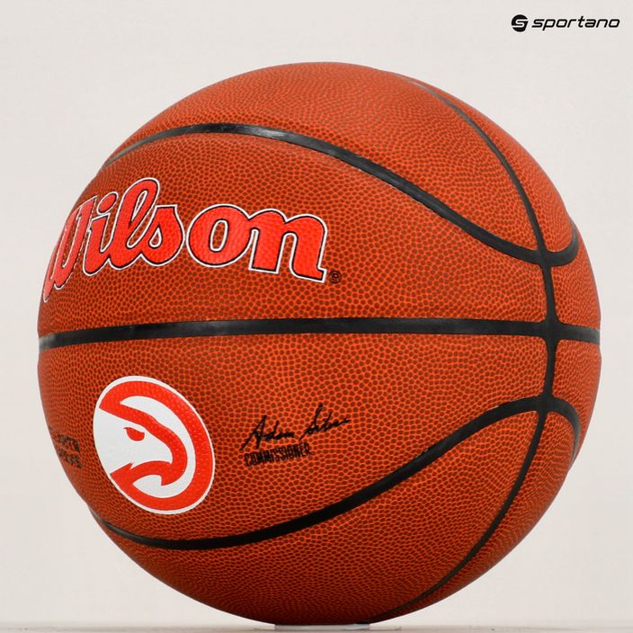 Wilson NBA Team Alliance Atlanta Hawks hnedá basketbalová lopta WTB3100XBATL veľkosť 7 6