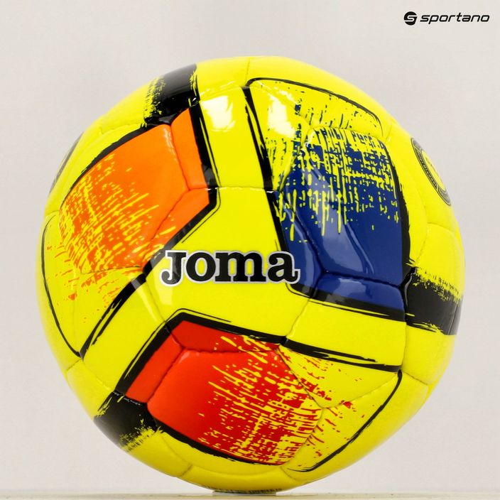 Joma Dali II fluor yellow futbalová veľkosť 4 5