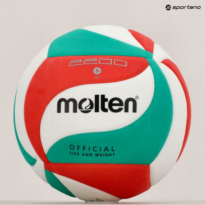 Farebná volejbalová lopta Molten V5M2200 veľkosť 5 4