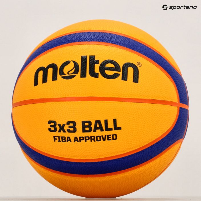 Molten basketbal B33T5000 FIBA 3x3 žltá/modrá veľkosť 3 5