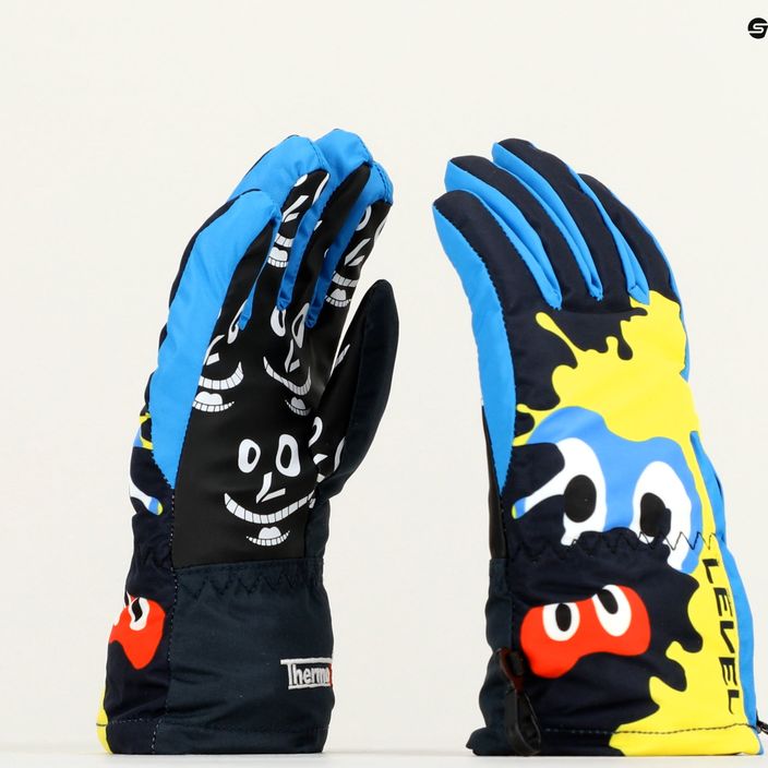 Detské lyžiarske rukavice Level Lucky ninja navy 9
