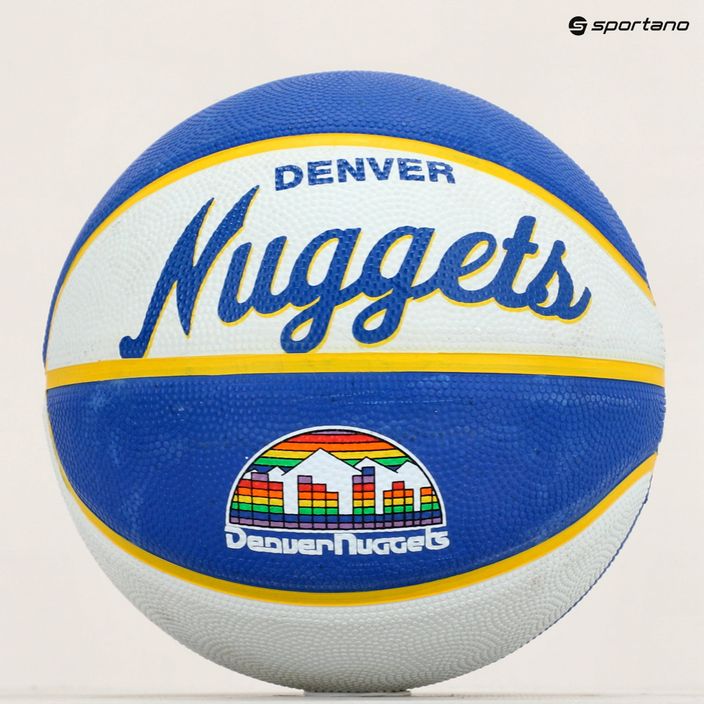 Wilson NBA Team Retro Mini Denver Nuggets basketbal modrý WTB3200XBDEN veľkosť 3 5
