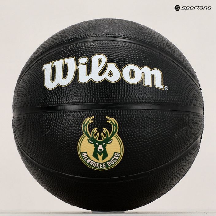 Wilson NBA Team Tribute Mini Milwaukee Bucks basketbal WZ4017606XB3 veľkosť 3 9