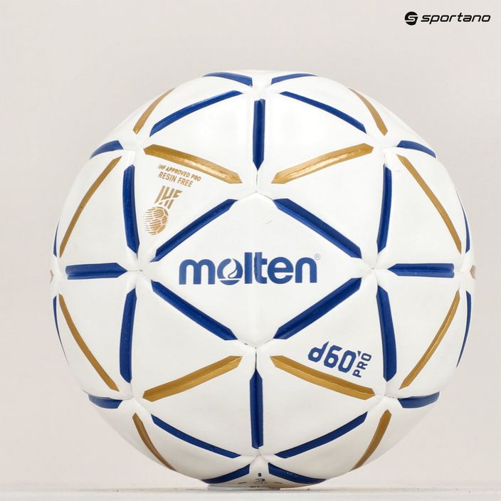 Molten handball H3D5000-BW d60 PRO IHF-3 modrá/biela veľkosť 3 4