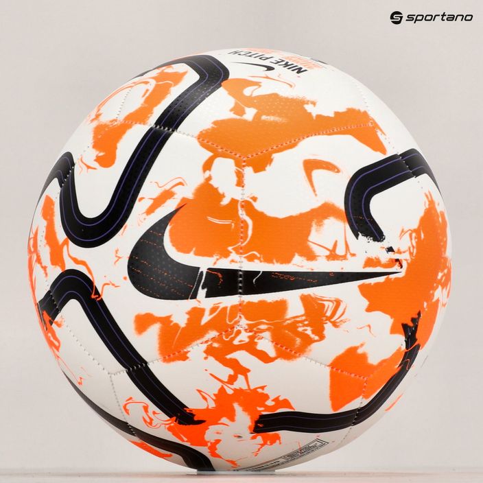 Futbalová lopta Nike Premier League Pitch biela/celkom oranžová/čierna veľkosť 5 8