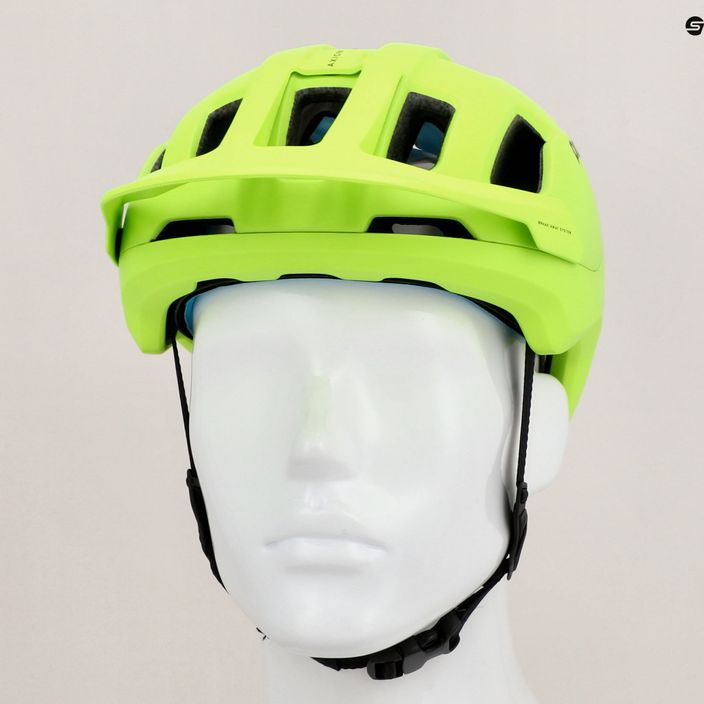 Cyklistická prilba POC Axion SPIN fluorescent yellow/green matt 9