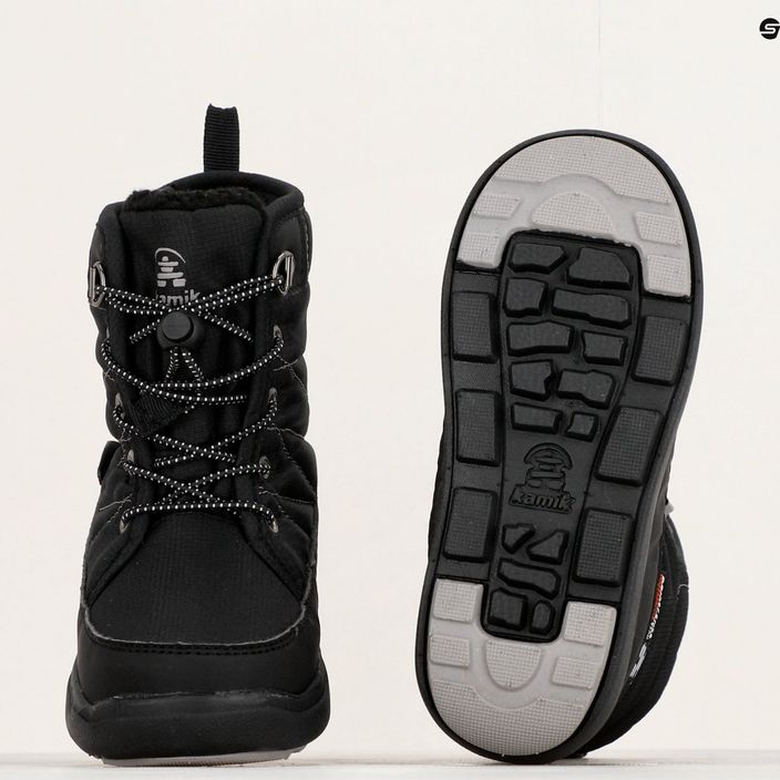 Detské trekové topánky Kamik Luge black/charcoal 10