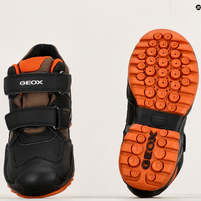 Juniorská obuv Geox New Savage Abx black/dark orange 15