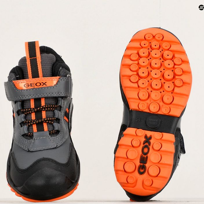 Juniorská obuv Geox New Savage Abx dark grey/orange 15