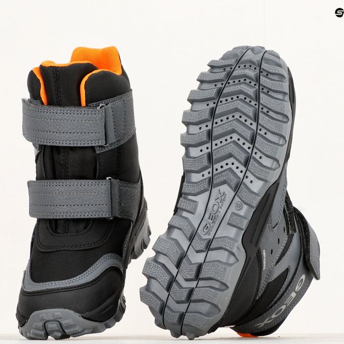Juniorská obuv Geox Himalaya Abx black/orange 15