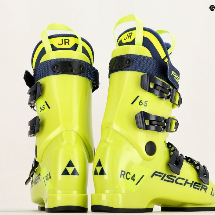 Detské lyžiarske topánky Fischer RC4 65 JR yellow/yellow 12