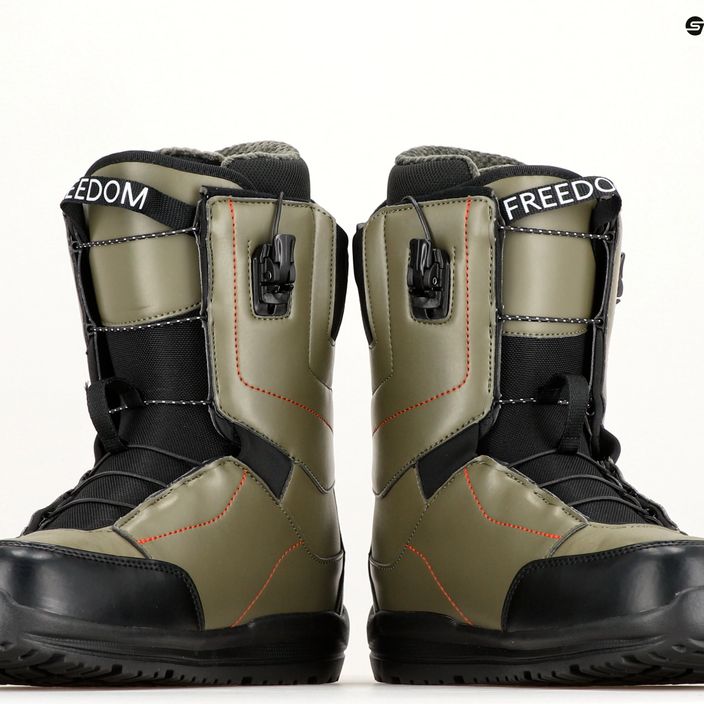 Pánske topánky na snowboard Northwave Freedom SLS green forest/black 13