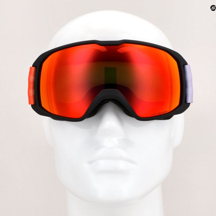 UVEX Xcitd CV S2 lyžiarske okuliare black matt/mirror scarlet/colorvision green 6