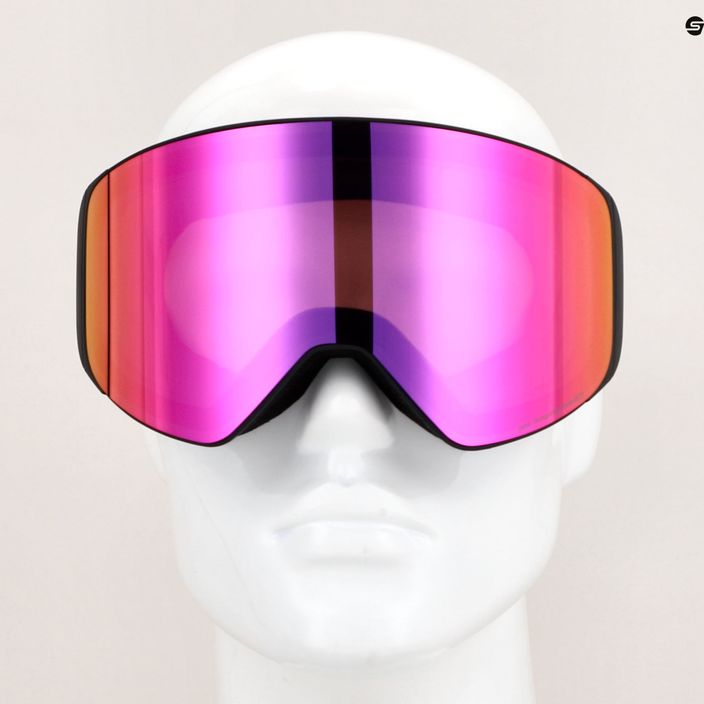 Lyžiarske okuliare Red Bull SPECT Jam S2 + náhradné šošovky S2 matná čierna/fialová/vínová zrkadlová/oblačný sneh 4