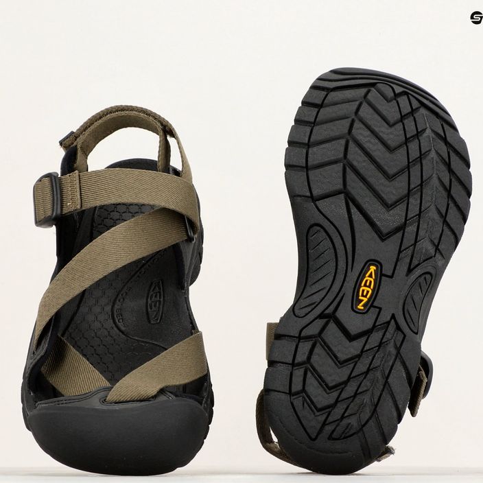 KEEN Zerraport II Military olive/black pánske trekingové sandále 14