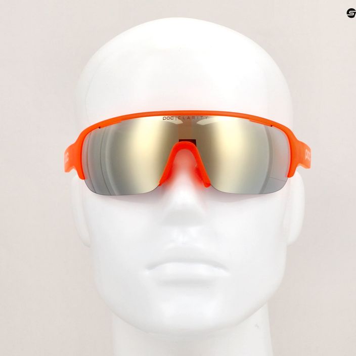Cyklistické okuliare POC Do Half Blade fluorescenčné oranžové priesvitné 10