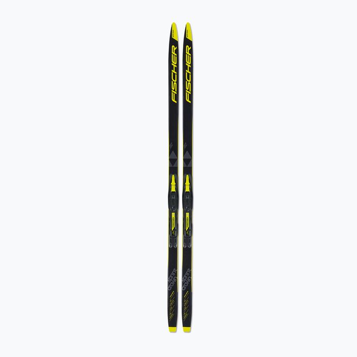 Detské bežecké lyže Fischer Sprint Crown + Tour Step-In black/yellow NP6319V 10