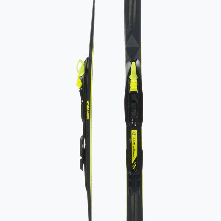Detské bežecké lyže Fischer Sprint Crown + Tour Step-In black/yellow NP6319V 5