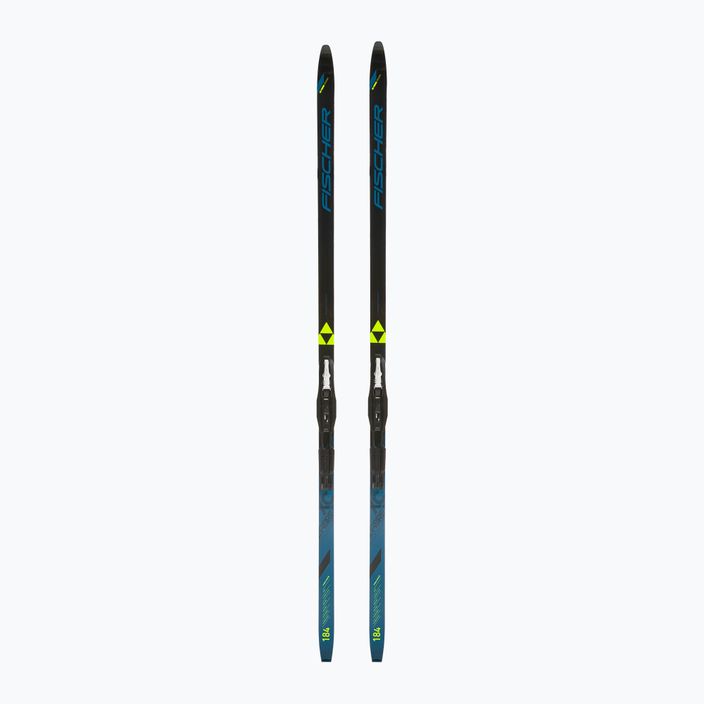 Bežecké lyže Fischer Fibre Crown EF Mounted black/blue