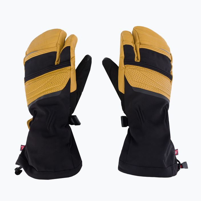 Vyhrievané lyžiarske rukavice Lenz Heat Glove 8. Finger Cap Lobster čierno-žlté 127 3