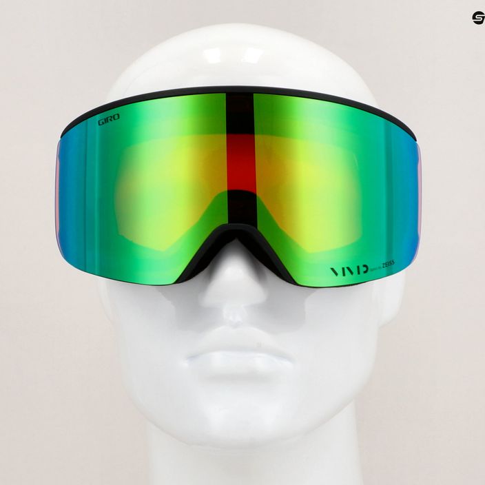 Lyžiarske okuliare Giro Axis black wordmark/emerald/infrared 11