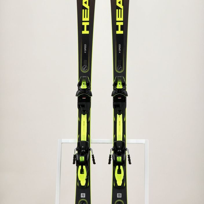 Zjazdové lyže HEAD Supershape e-Speed SW SF-PR + PRD 12 black/neon yellow 7