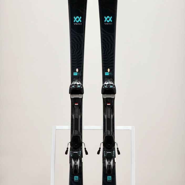 Dámske zjazdové lyže Völkl Flair SC Carbon + vMotion 11 ALU GW black/teal/silver 10