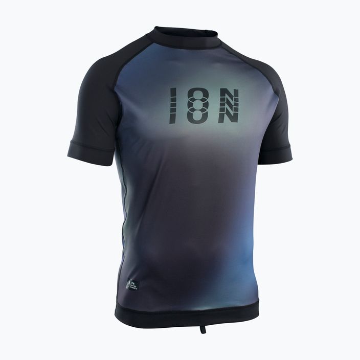 Pánske plavecké tričko ION Lycra Maze čierno-modré 48232-4231