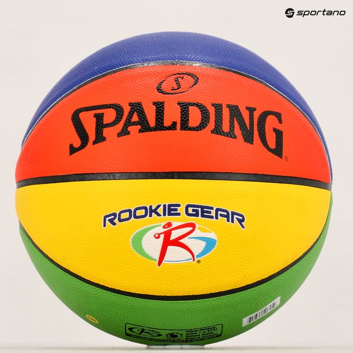 Spalding Rookie Gear Kožená viacfarebná basketbalová lopta veľkosť 5 5