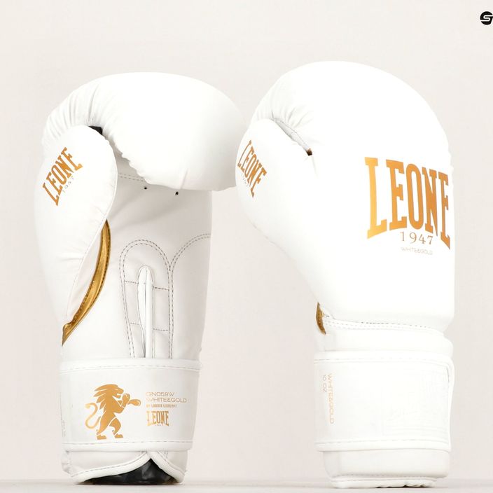 Leone 1947 Black&White biele boxerské rukavice GN059 6