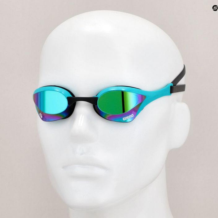 Plavecké okuliare Arena Cobra Ultra Swipe Mirror smaragdové/pávie 10