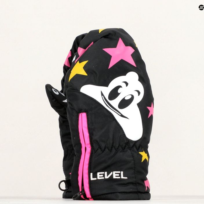 Detské lyžiarske rukavice Level Lucky Mitt ninja pink 9