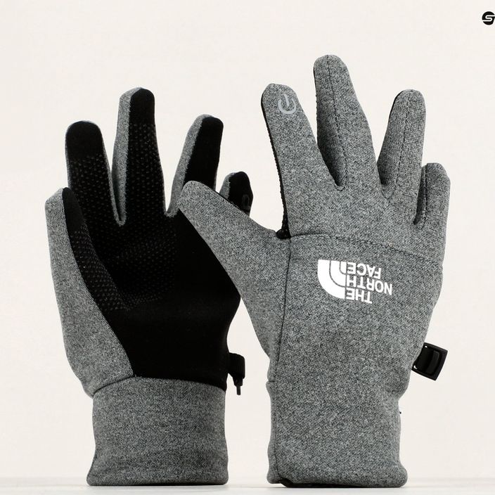 Detské trekingové rukavice The North Face Recycled Etip medium grey heather 11