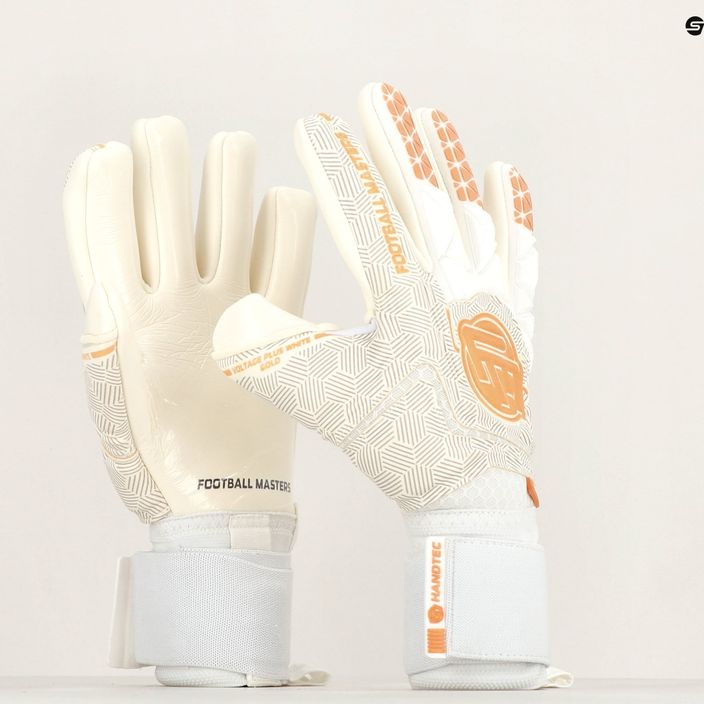 Football Masters Voltage Plus NC v 4.0 bielo-zlaté brankárske rukavice 1171-4 8