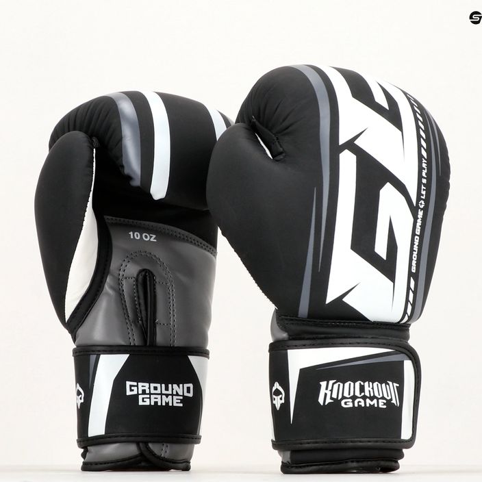 Boxerské rukavice Ground Game Big Typo čierne 11