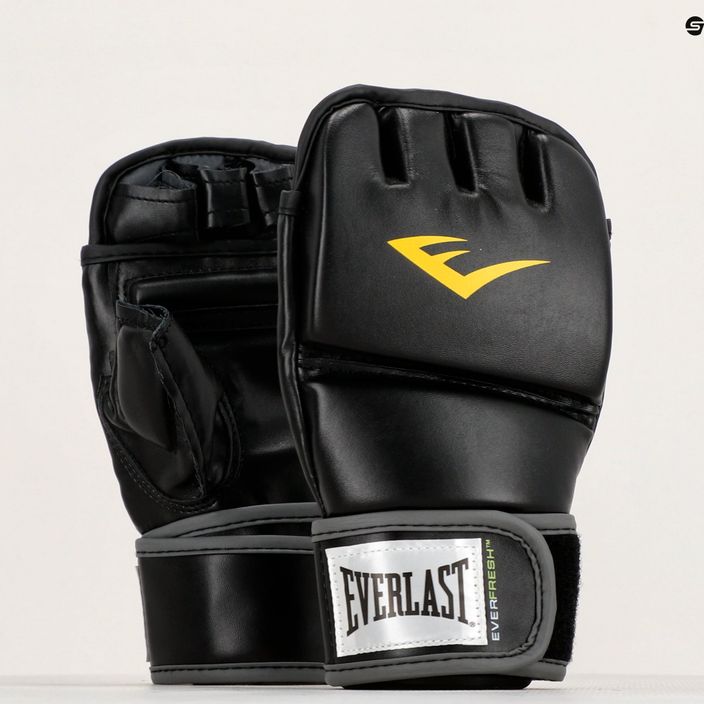 Pánske rukavice EVERLAST MMA Gloves black EV7562 na palec grapplingové rukavice 8