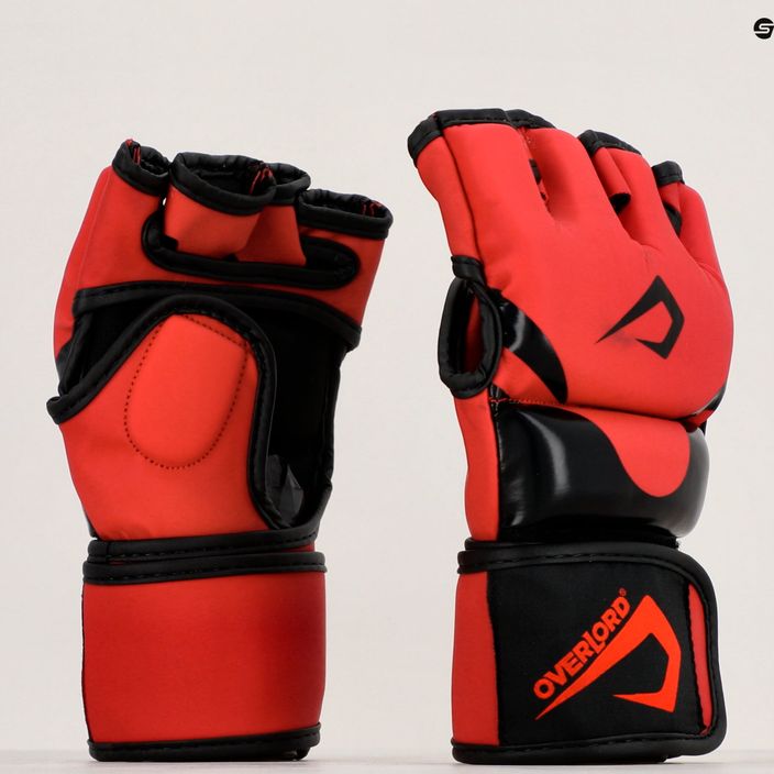 Overlord X-MMA grapplingové rukavice červené 101001-R/S 12