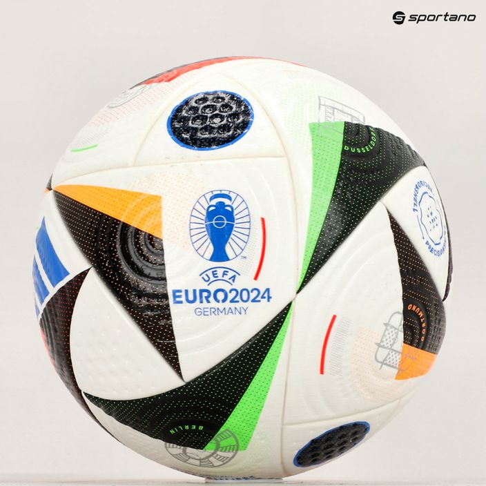 Lopta Adidas Fussballiebe Pro ball white/black/glow blue veľkosť 5 8