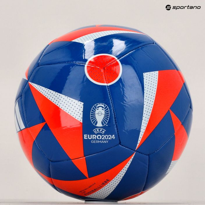 Futbalová lopta adidas Fussballiebe Club modrá/slnečná červená/biela veľkosť 5 6
