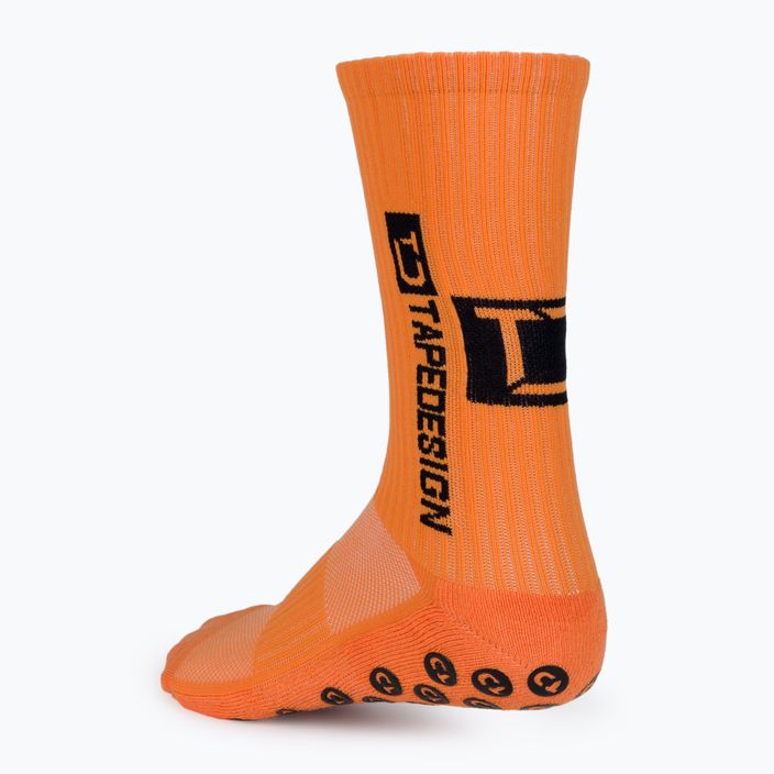 Protišmykové futbalové ponožky Tapedesign oranžové 2