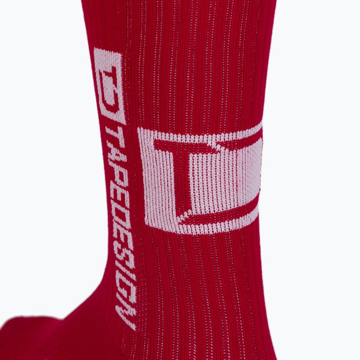 Pánske protišmykové futbalové ponožky Tapedesign červené TAPEDESIGN RED 3
