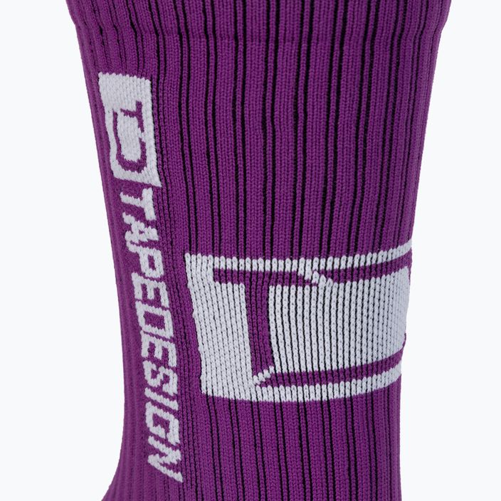 Pánske protišmykové futbalové ponožky Tapedesign fialové 5