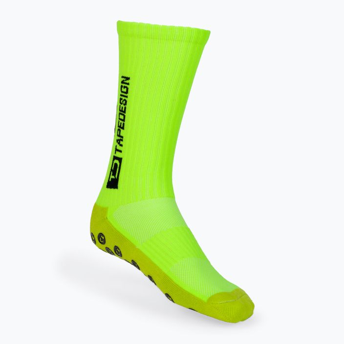 Protišmykové futbalové ponožky Tapedesign žlté