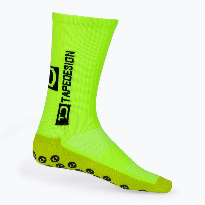 Protišmykové futbalové ponožky Tapedesign žlté 2