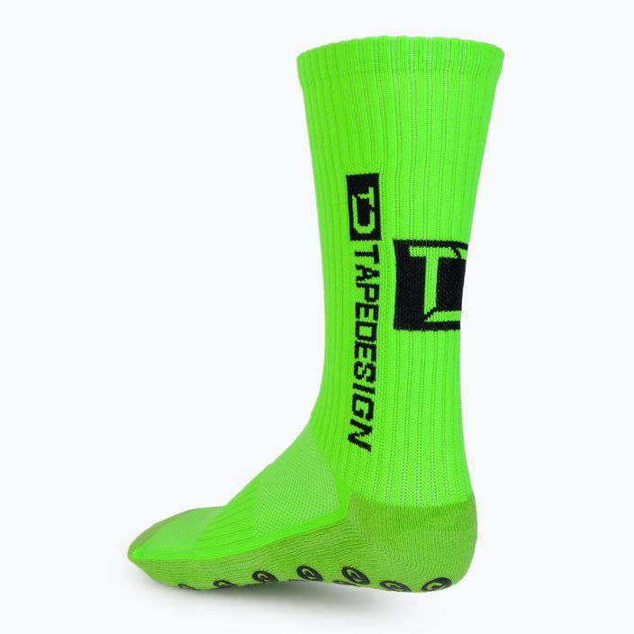Protišmykové futbalové ponožky Tapedesign zelené 2