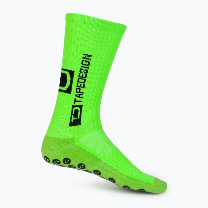 Protišmykové futbalové ponožky Tapedesign zelené 3