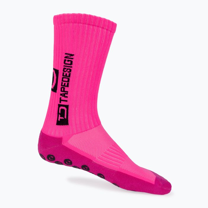 Ružové protišmykové futbalové ponožky Tapedesign 3